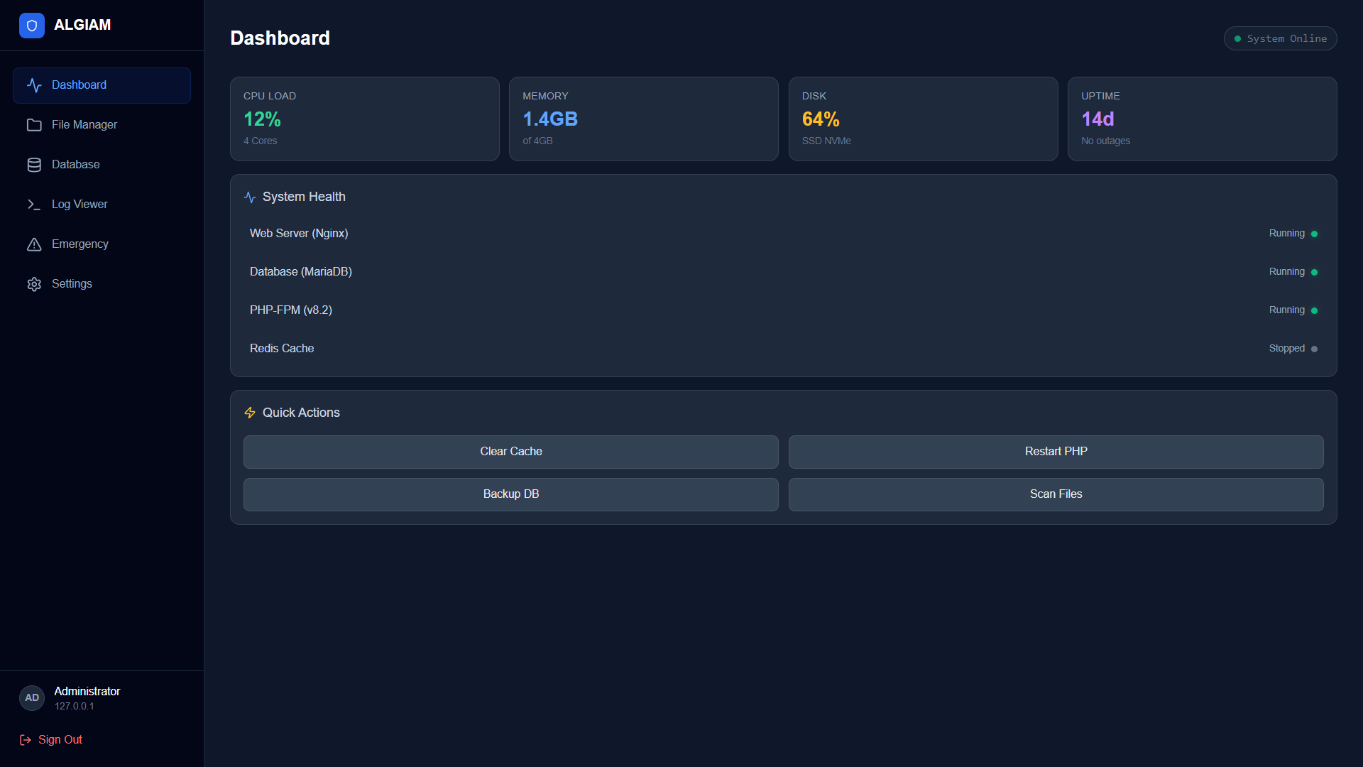 Server Panel Preview